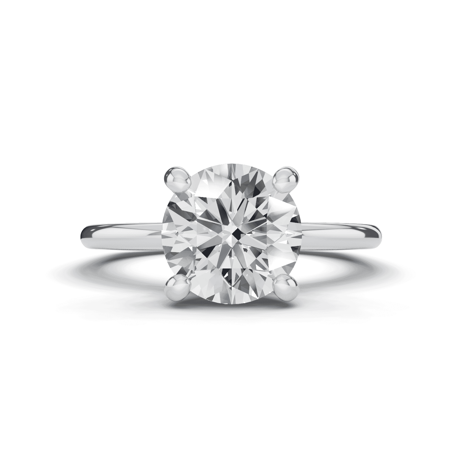 Signature Hearts and Arrows Hidden Halo Euroshank Engagement Ring (1.5mm)