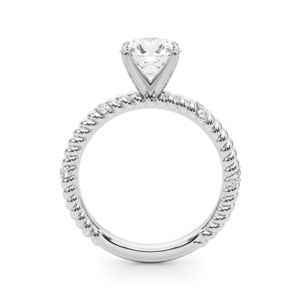 Claudette Rope And Diamond Engagement Ring