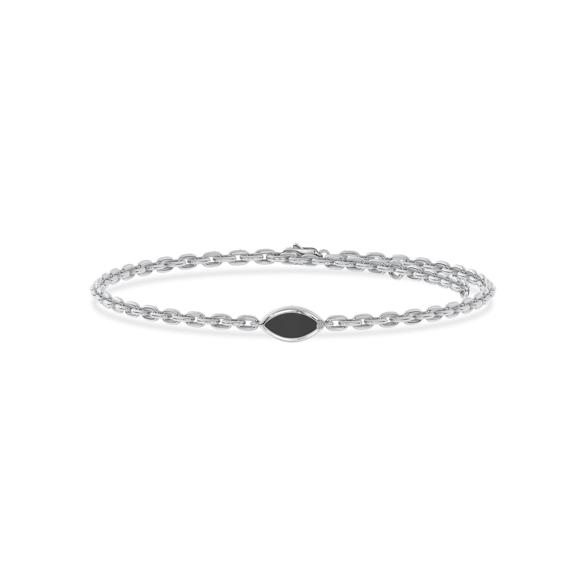 Maravina Black Ceramic Bezel Bracelet by Christian Siriano