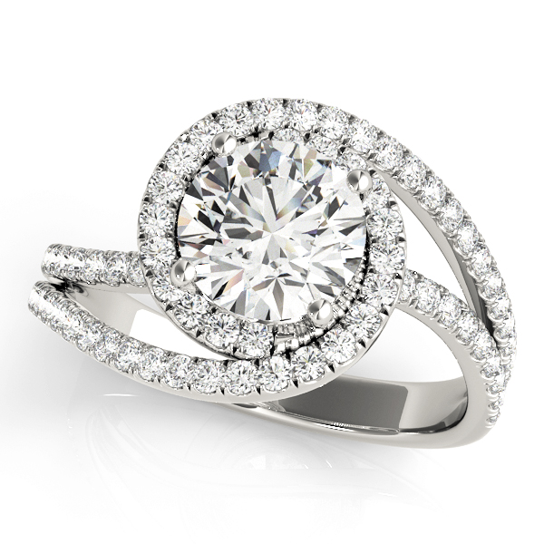 Everest Contemporary Halo Engagement Ring