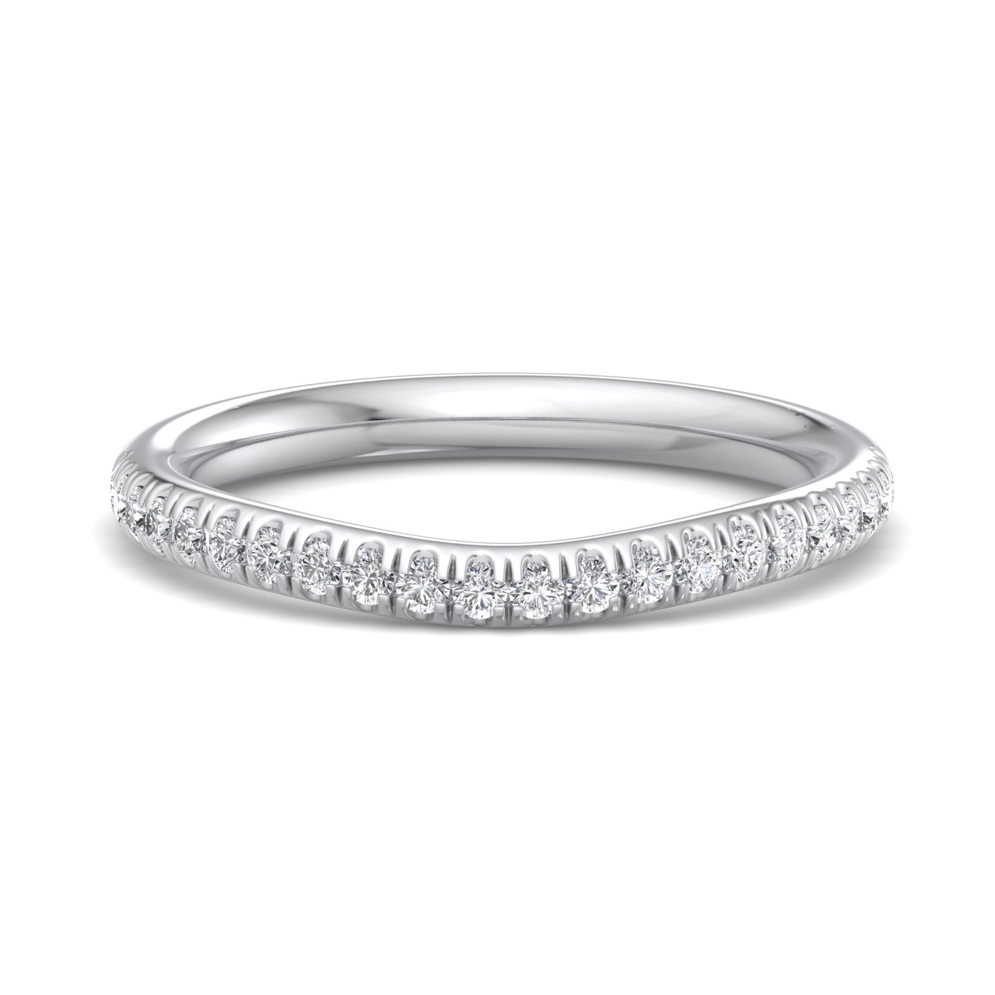 Kathryn Curved Pave Band