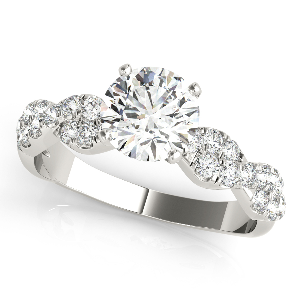 Albany Pave Twist Engagement Ring