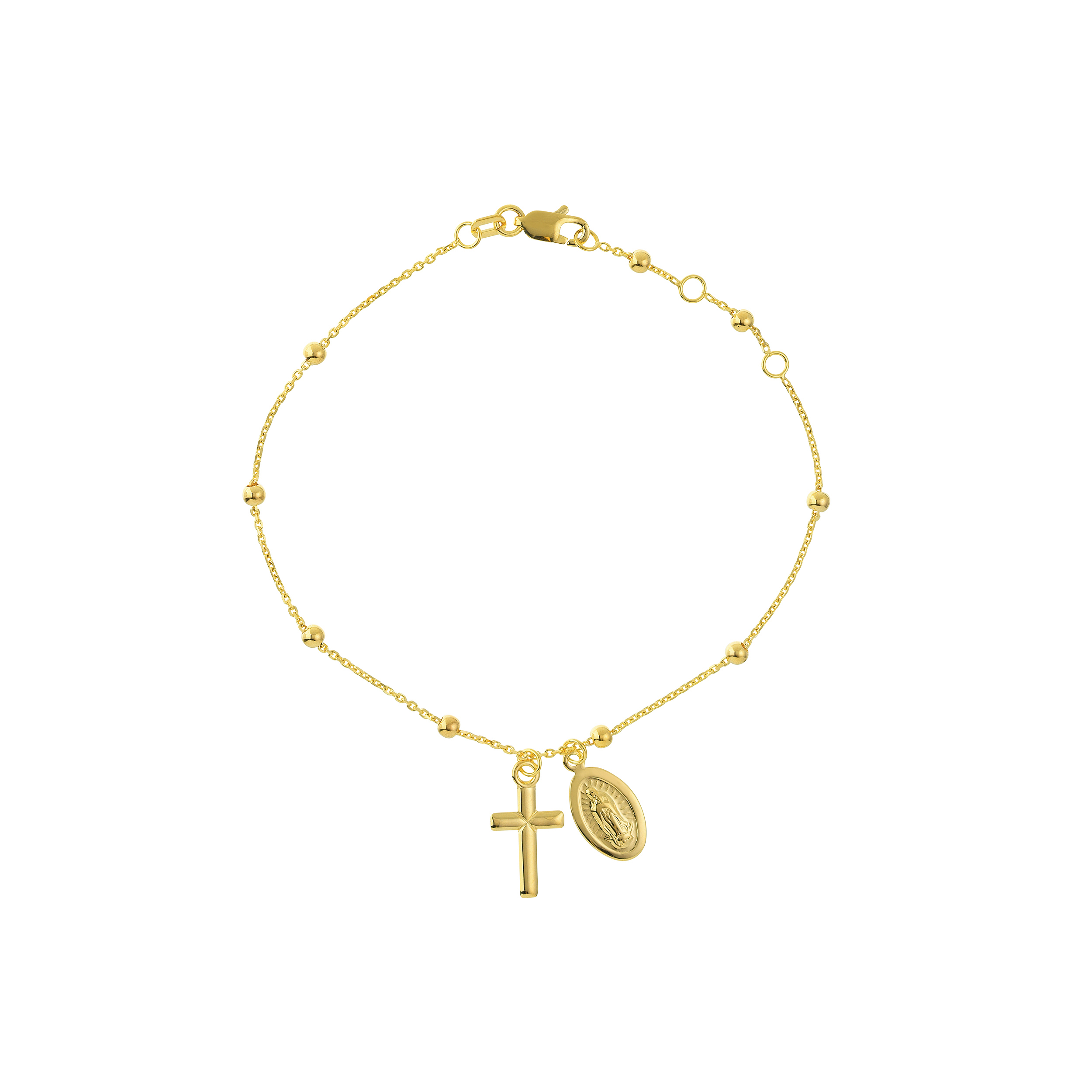Faith Bead Station Bracelet