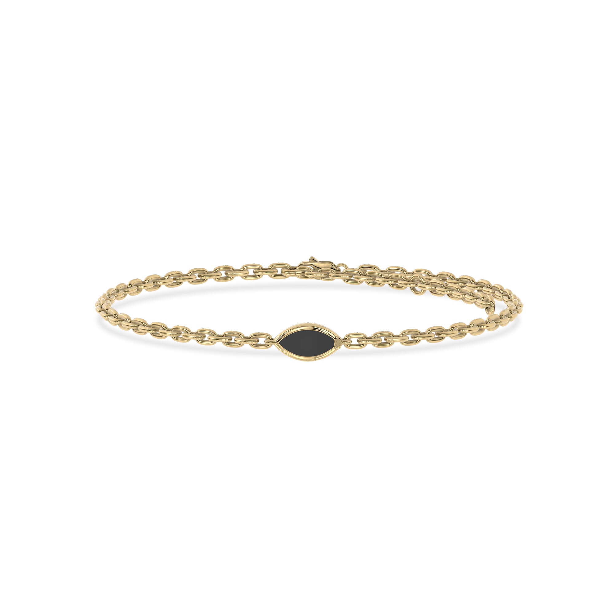 Maravina Black Ceramic Bezel Bracelet by Christian Siriano