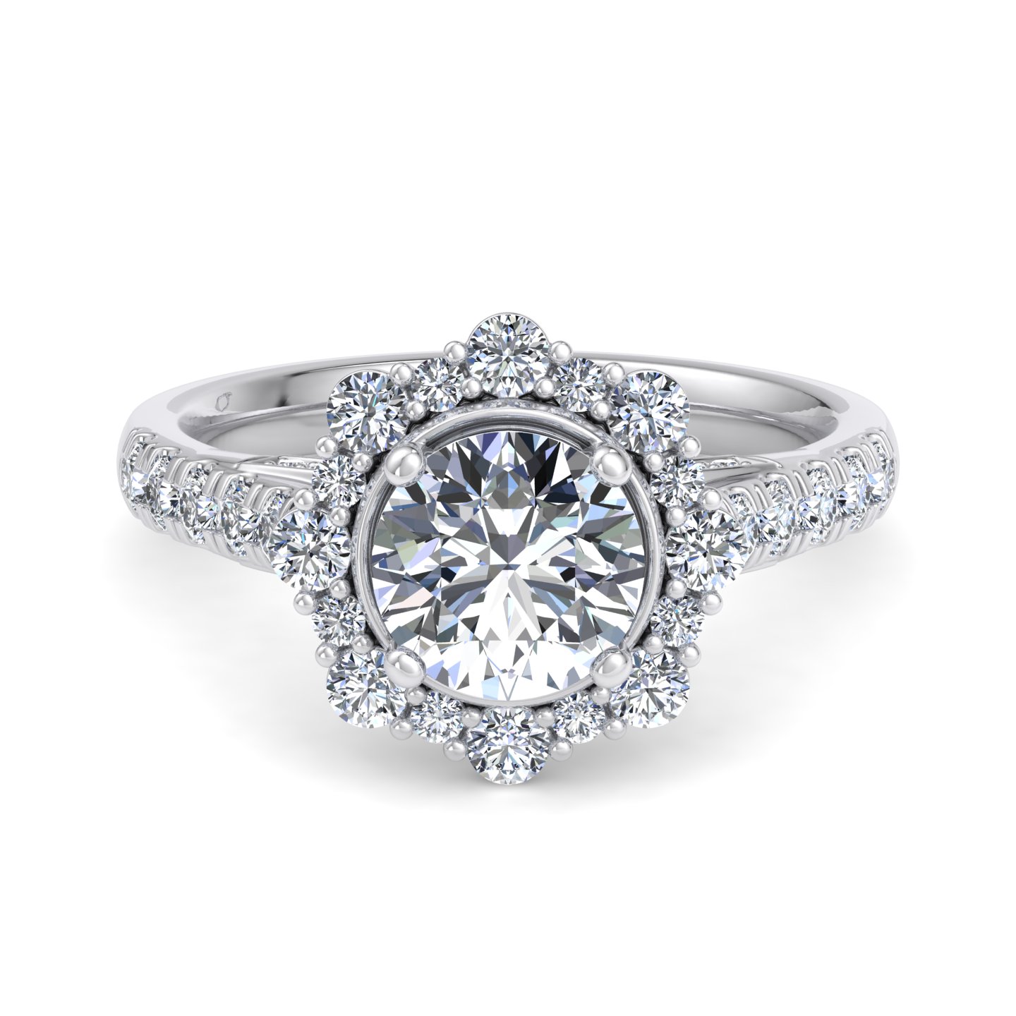 Angelina Halo Engagement Ring