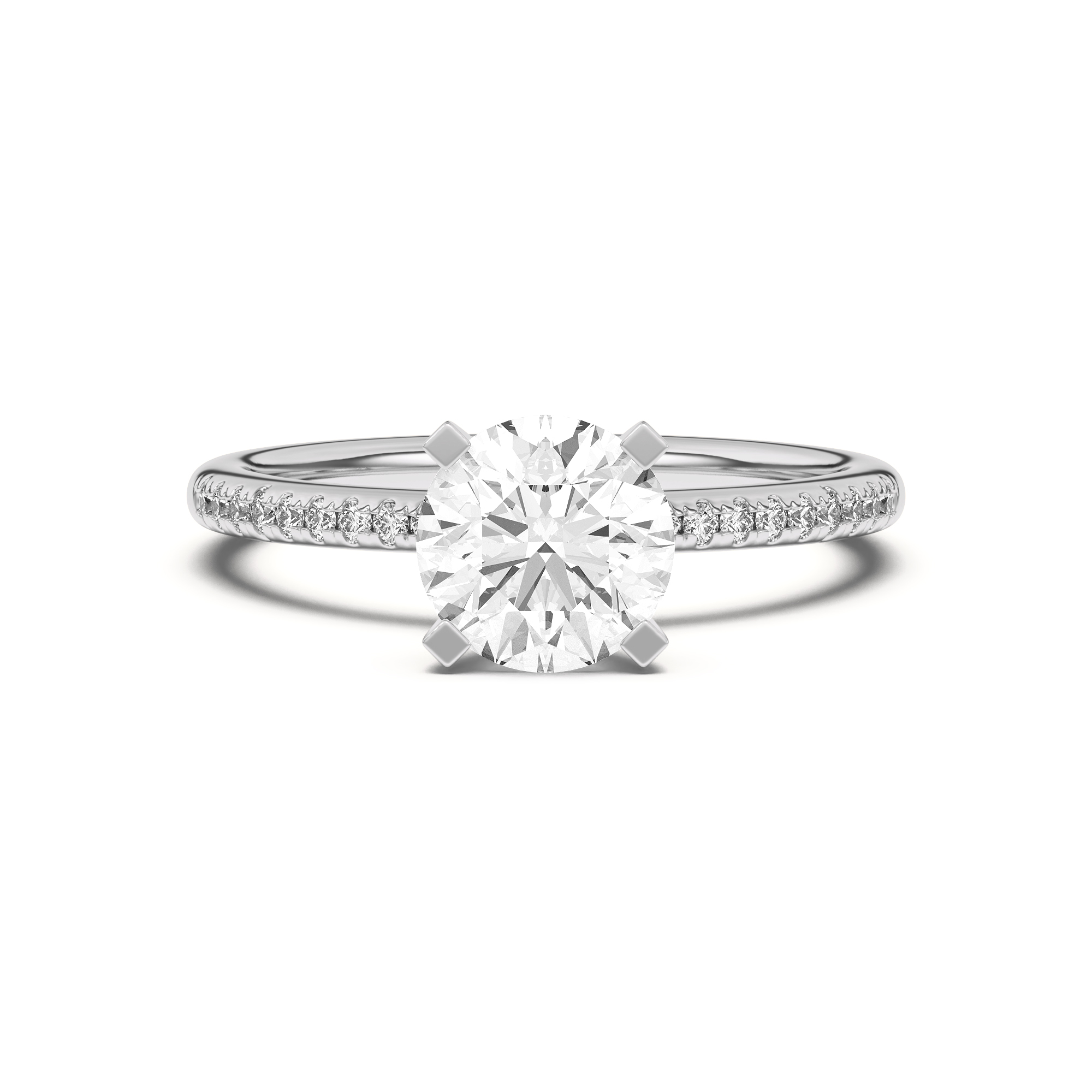 Meryl Petite Pave Engagement Ring