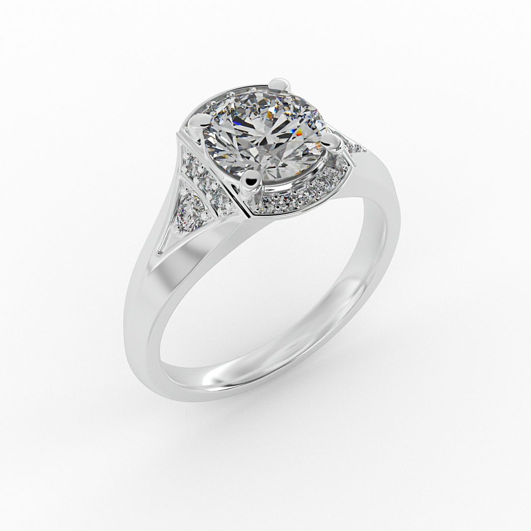 Aitana Halo Engagement Ring