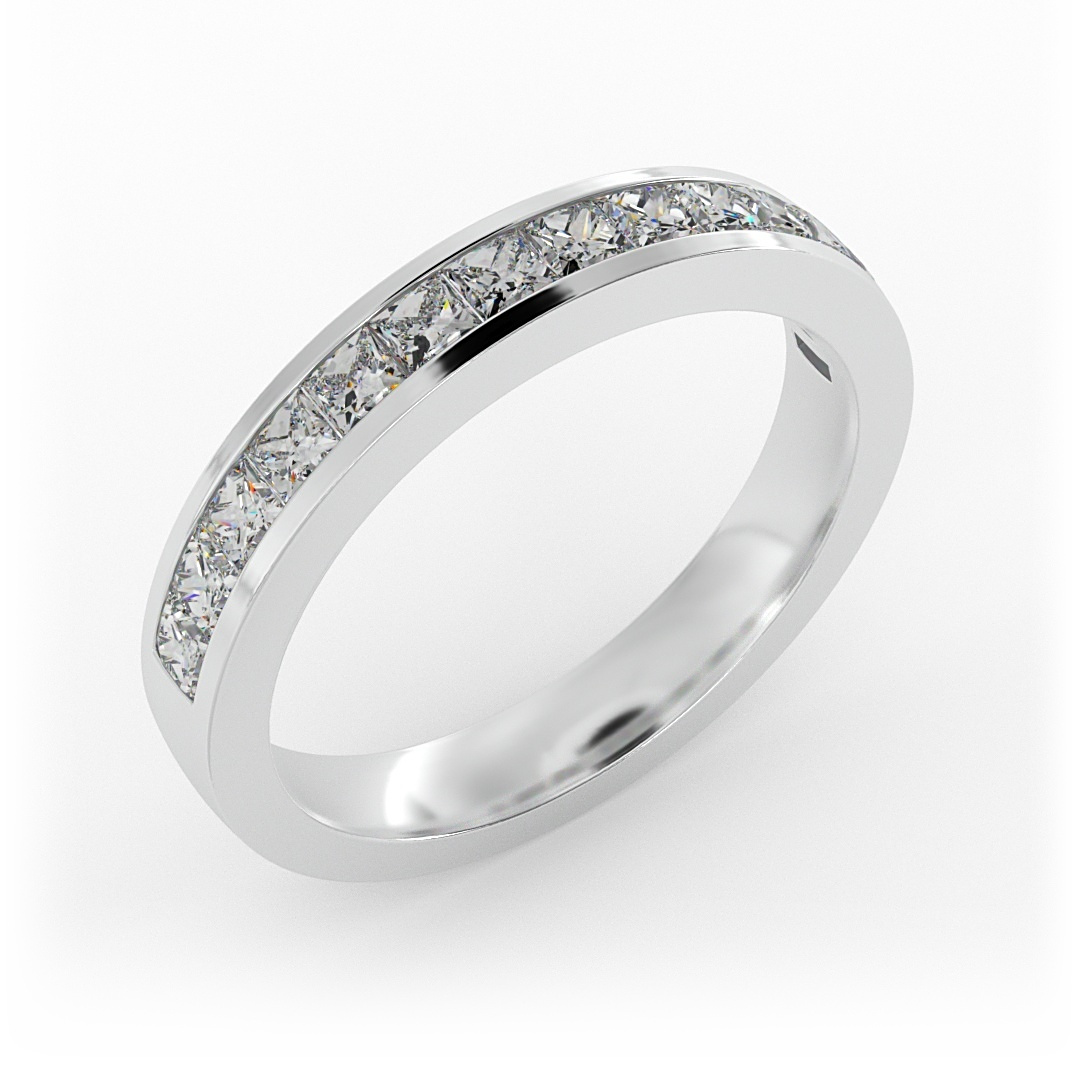 Noelle Channel-Set Princess-Cut Band