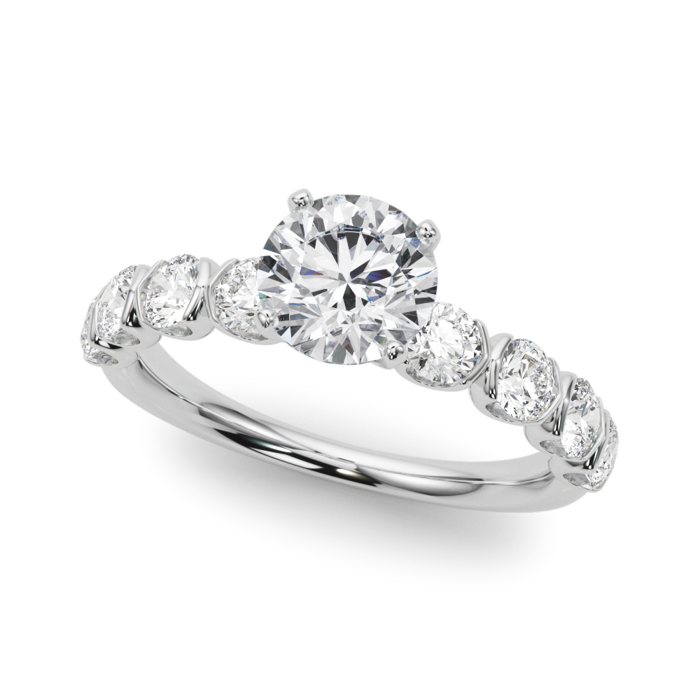 Kandice U Prong Diamond Engagement Ring