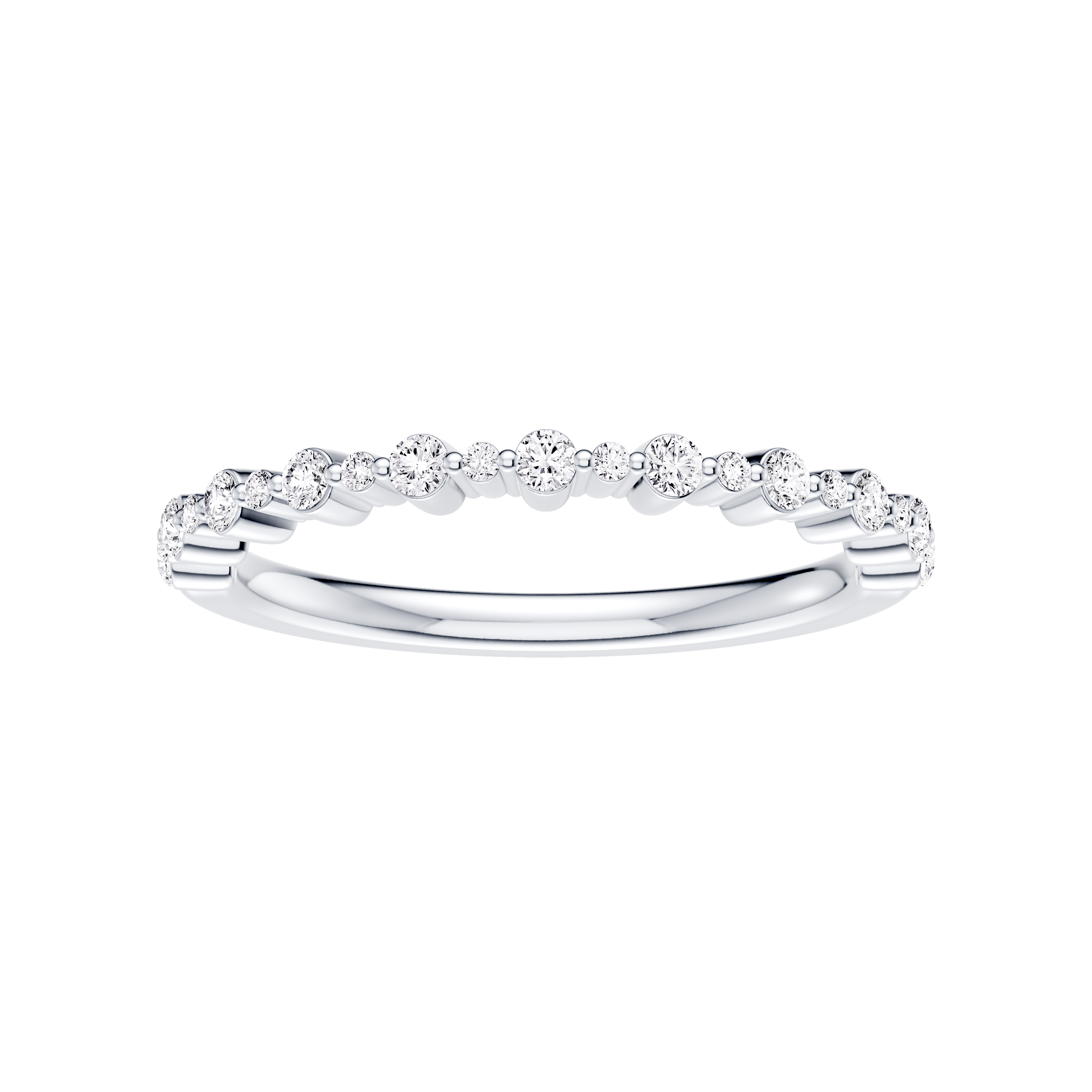 Classic Alternating-Sized Diamond Band