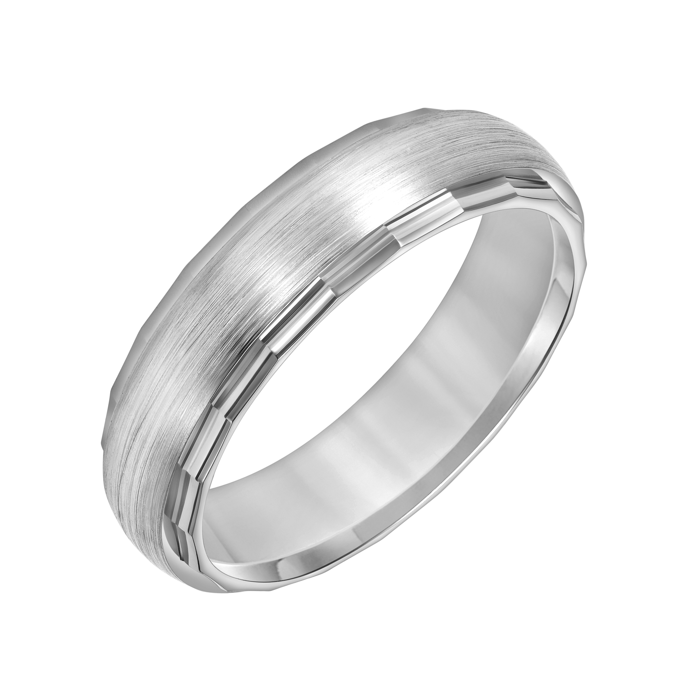 Polished Faceted Edges With Brushed Center (6mm)