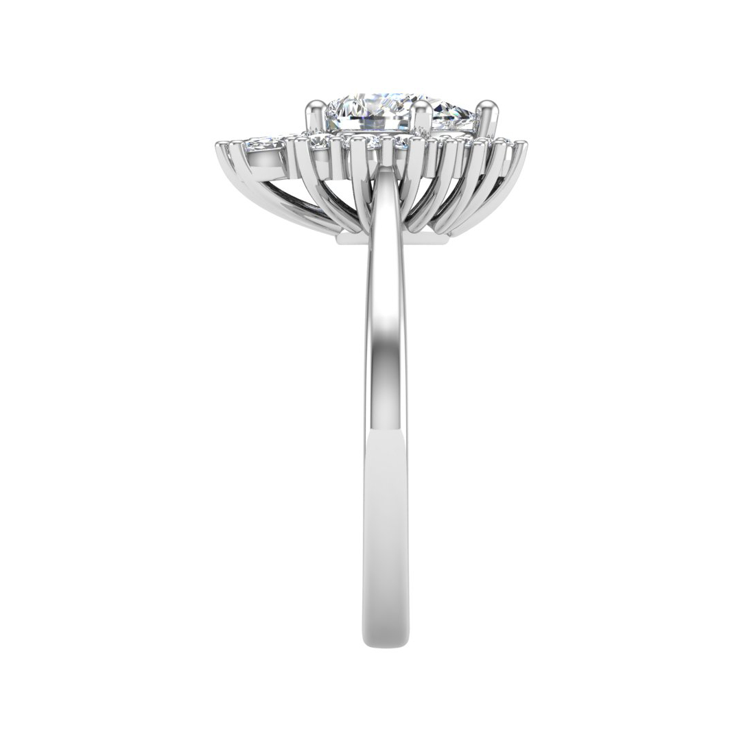 Talia Celestial Halo Engagement Ring