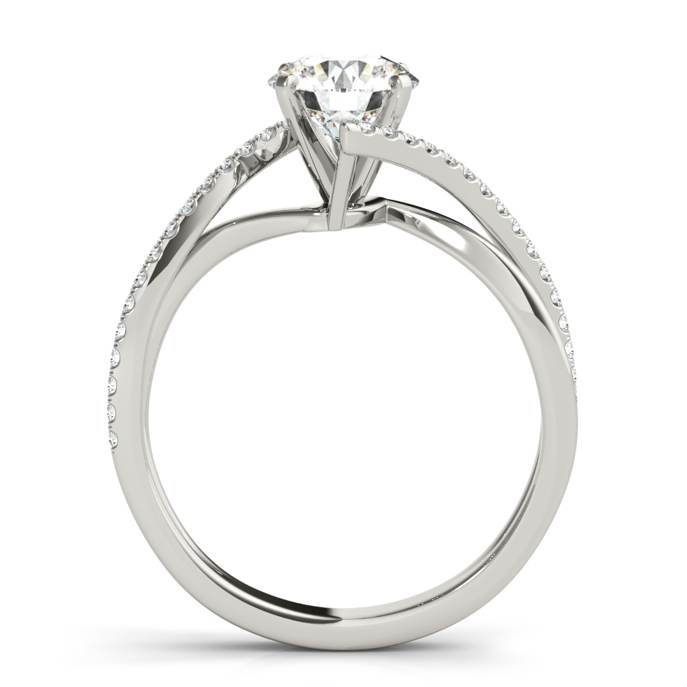 Bristol Contemporary Pave Diamond Engagement Ring