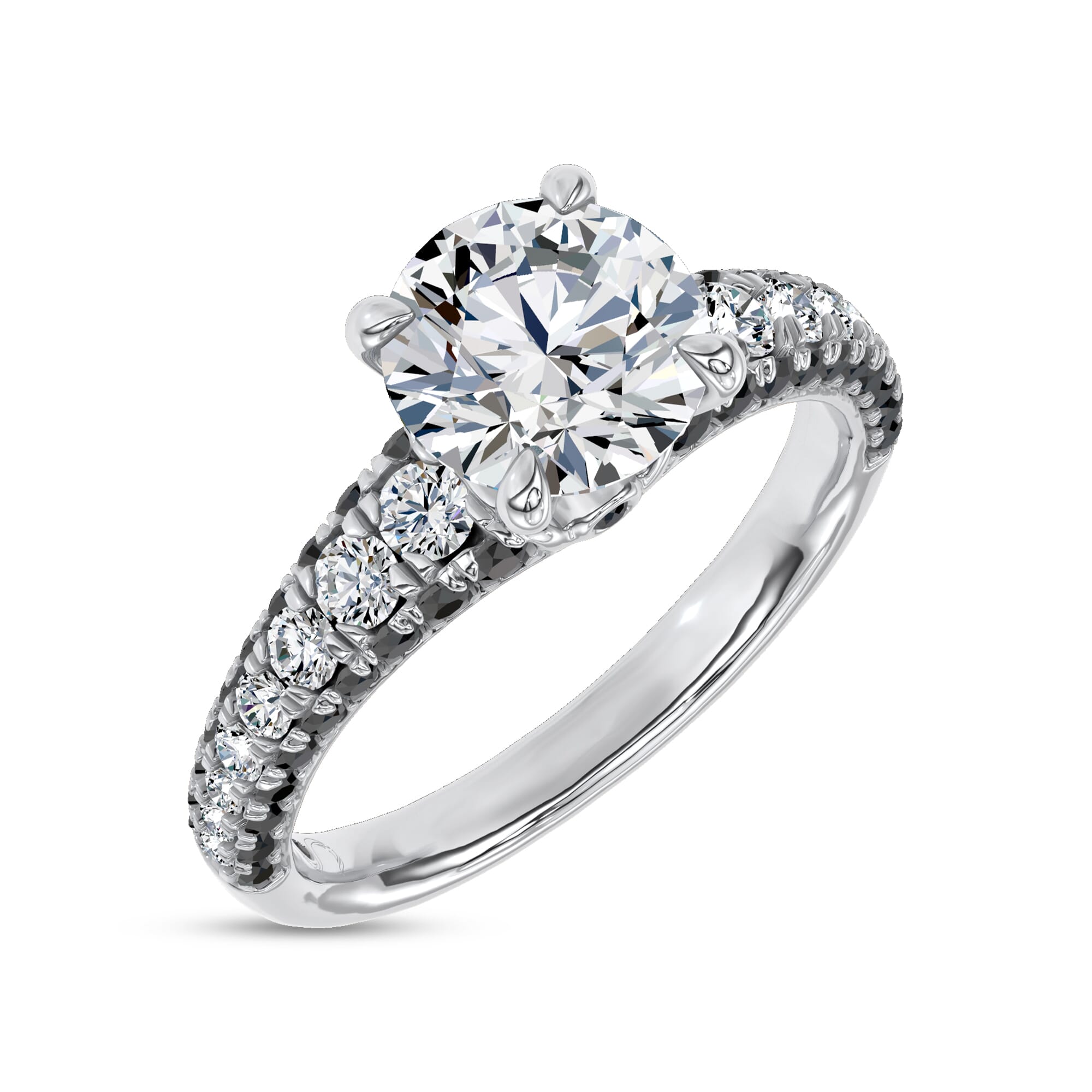 Midnight Noir Engagement Ring by Christian Siriano