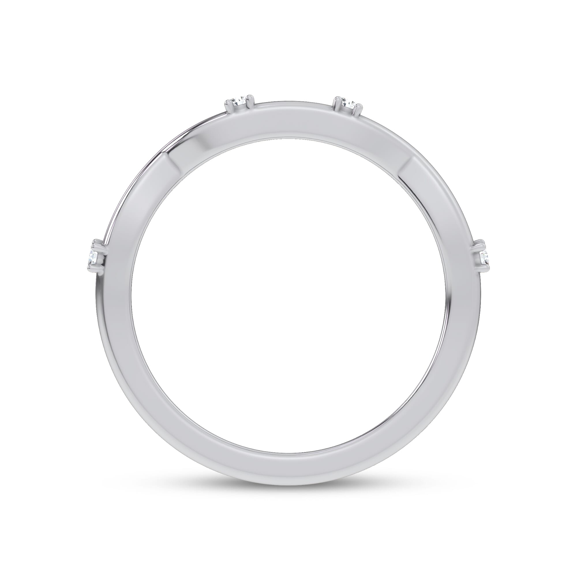 Tira Contour Diamond Band