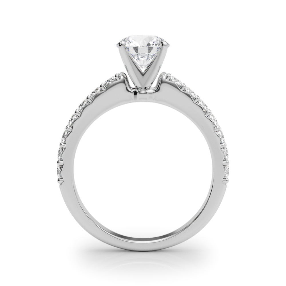 Malibu French Pave Diamond Engagement Ring