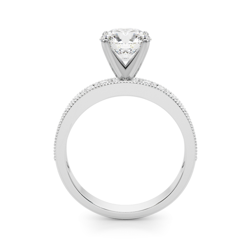 Liv Vintage Style Channel Diamond Engagement Ring