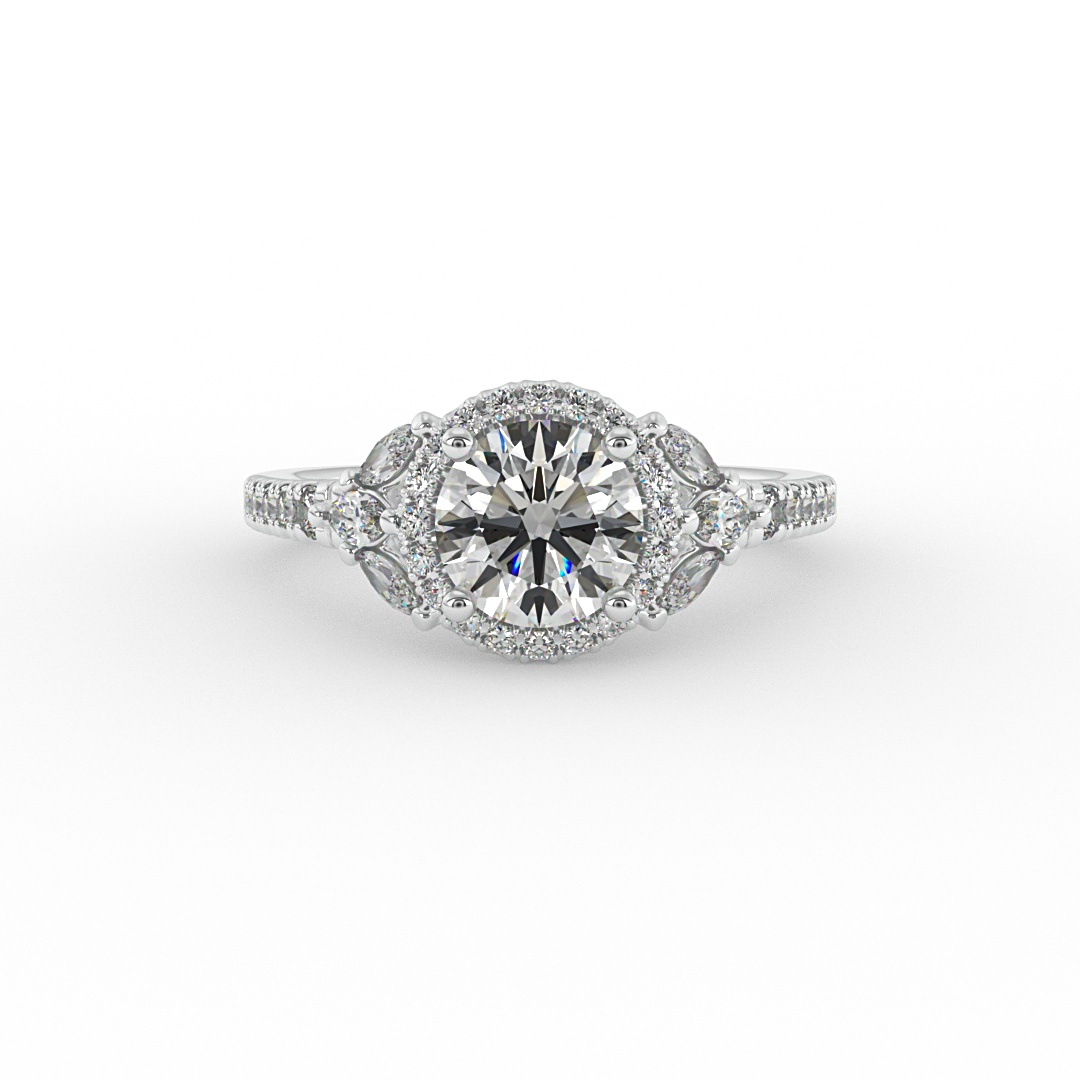 Palmer Halo Engagement Ring
