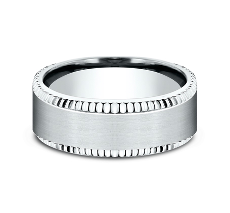 Bastion Fluted Bevel Comfort-Fit Band (8mm)