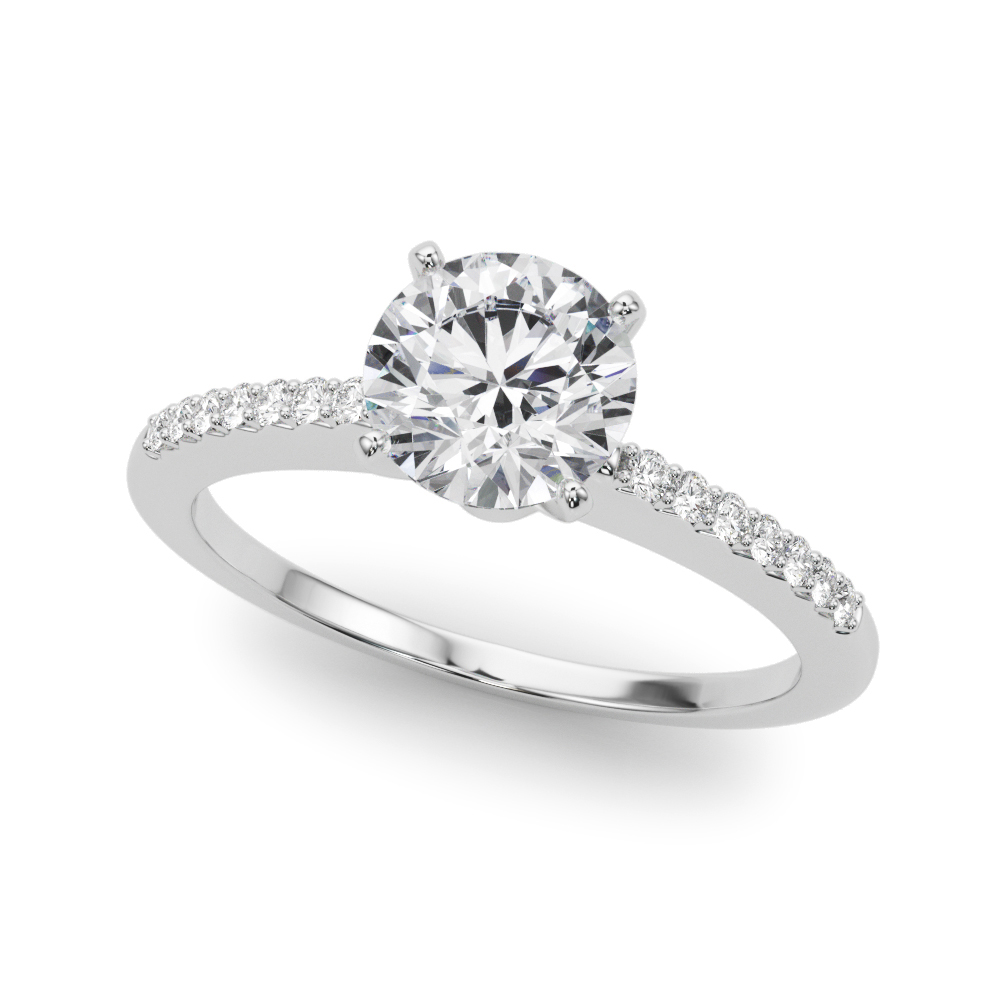 Cali French Pave Diamond Engagement Ring