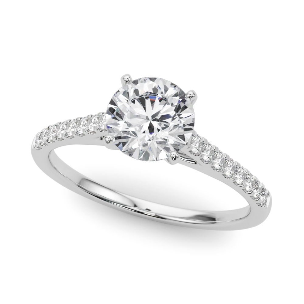 Elissa Pave Diamond Engagement Ring