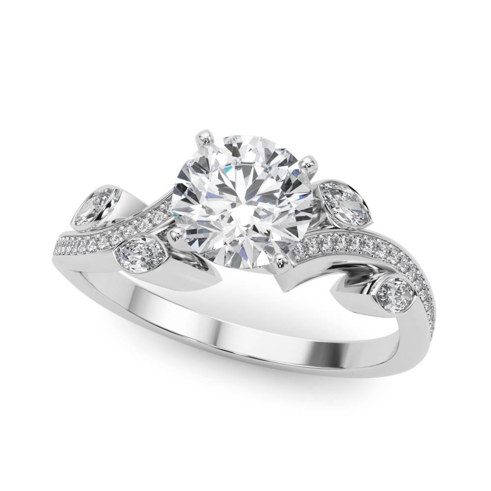 Poppy Nature Inspired Diamond Engagement Ring