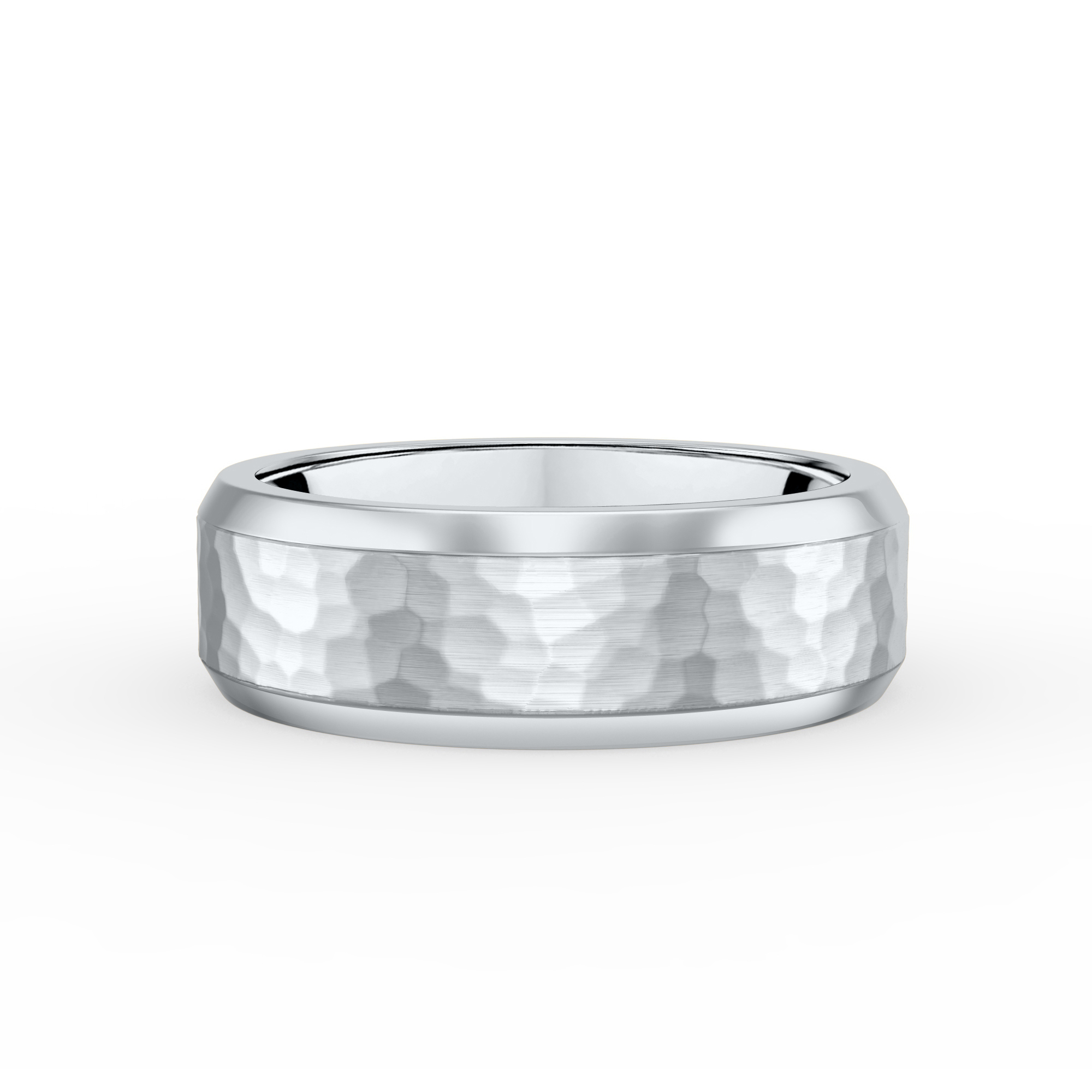 Hammered Matte Center Comfort Fit Band (6mm)