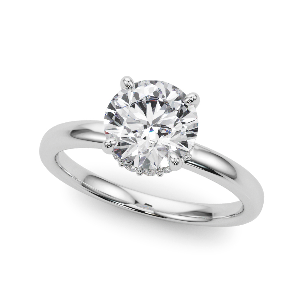 Amelie Hidden Halo Engagement Ring