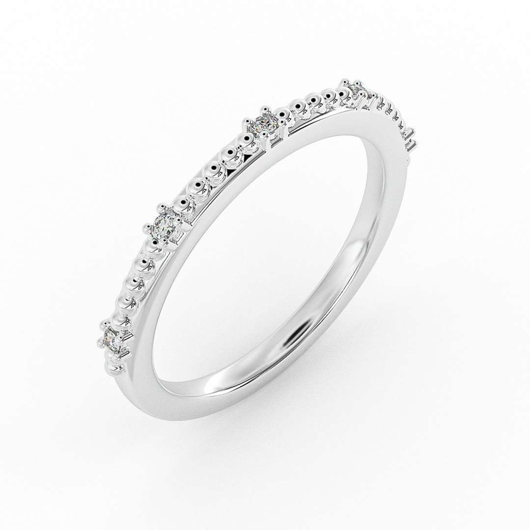 Ruby Bubble Diamond Band