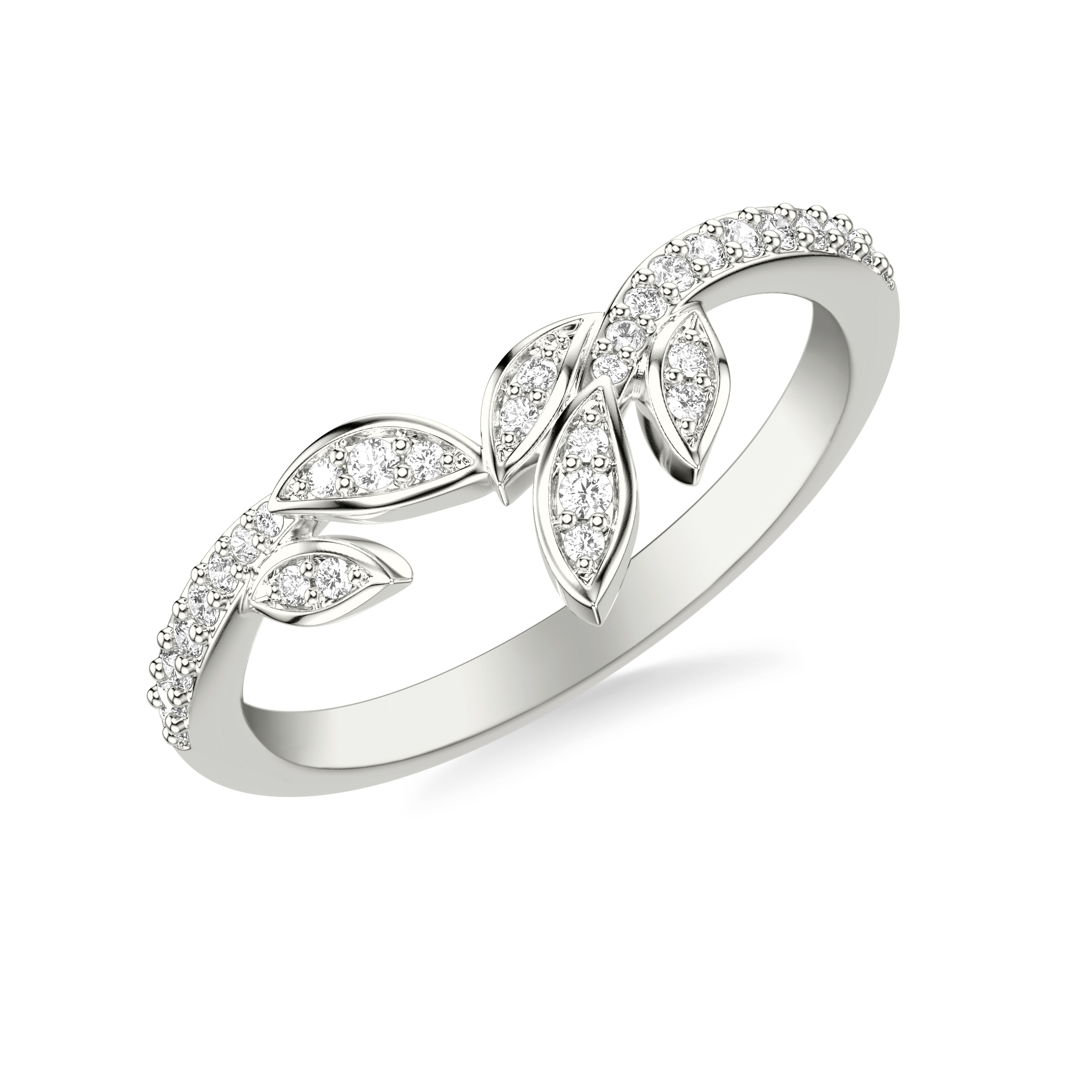 Periwinkle Pave Diamond Band