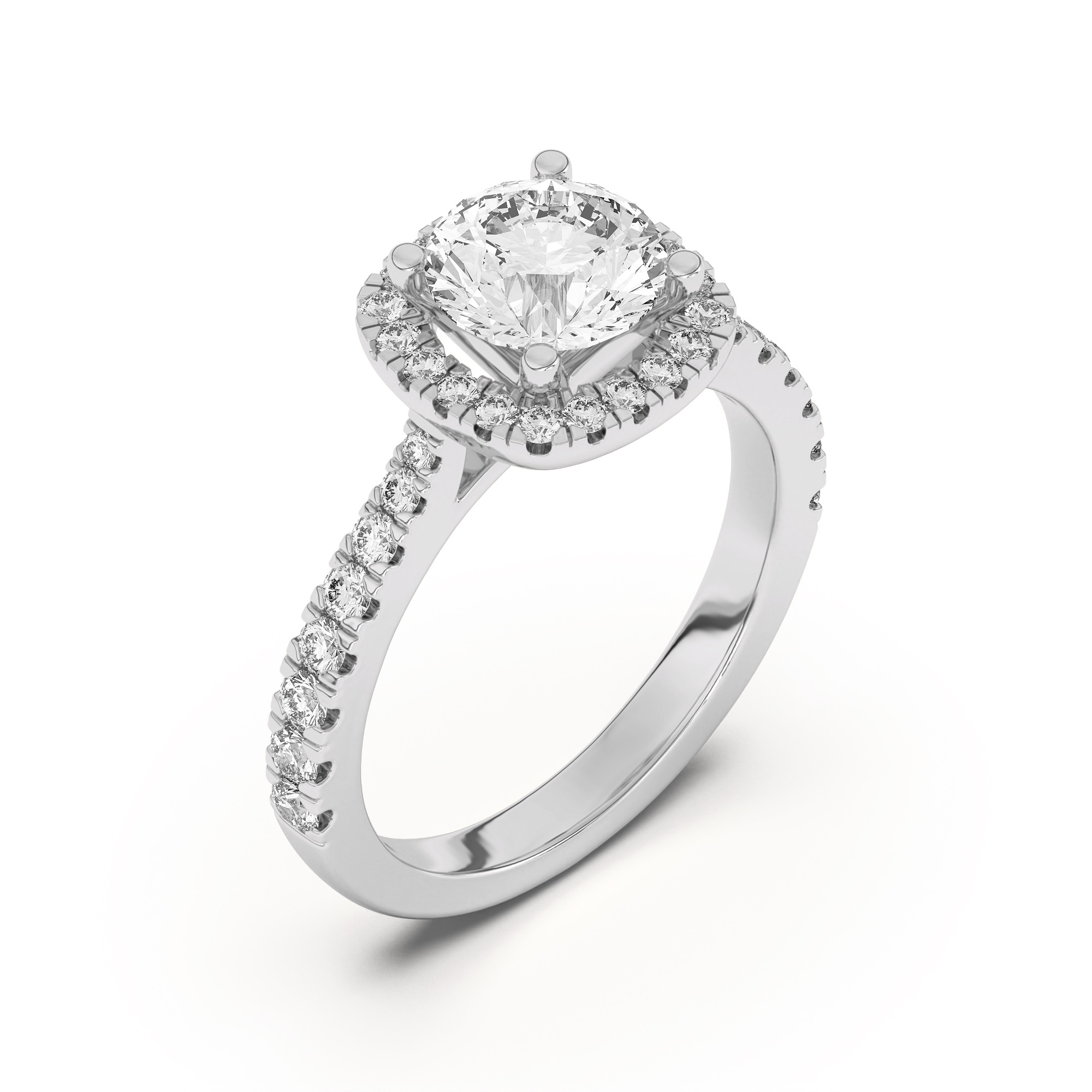 Cici Halo Engagement Ring