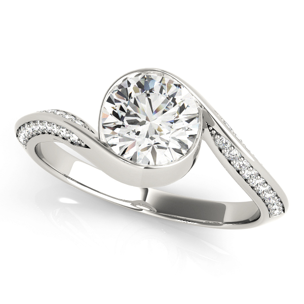 Valencia Pave Bypass Engagement Ring
