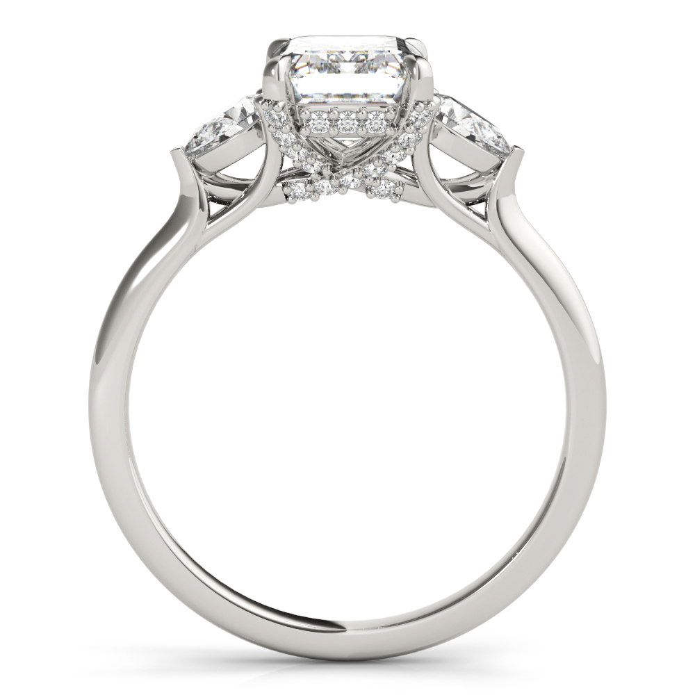 Lilith Three Stone Diamond Engagement Ring