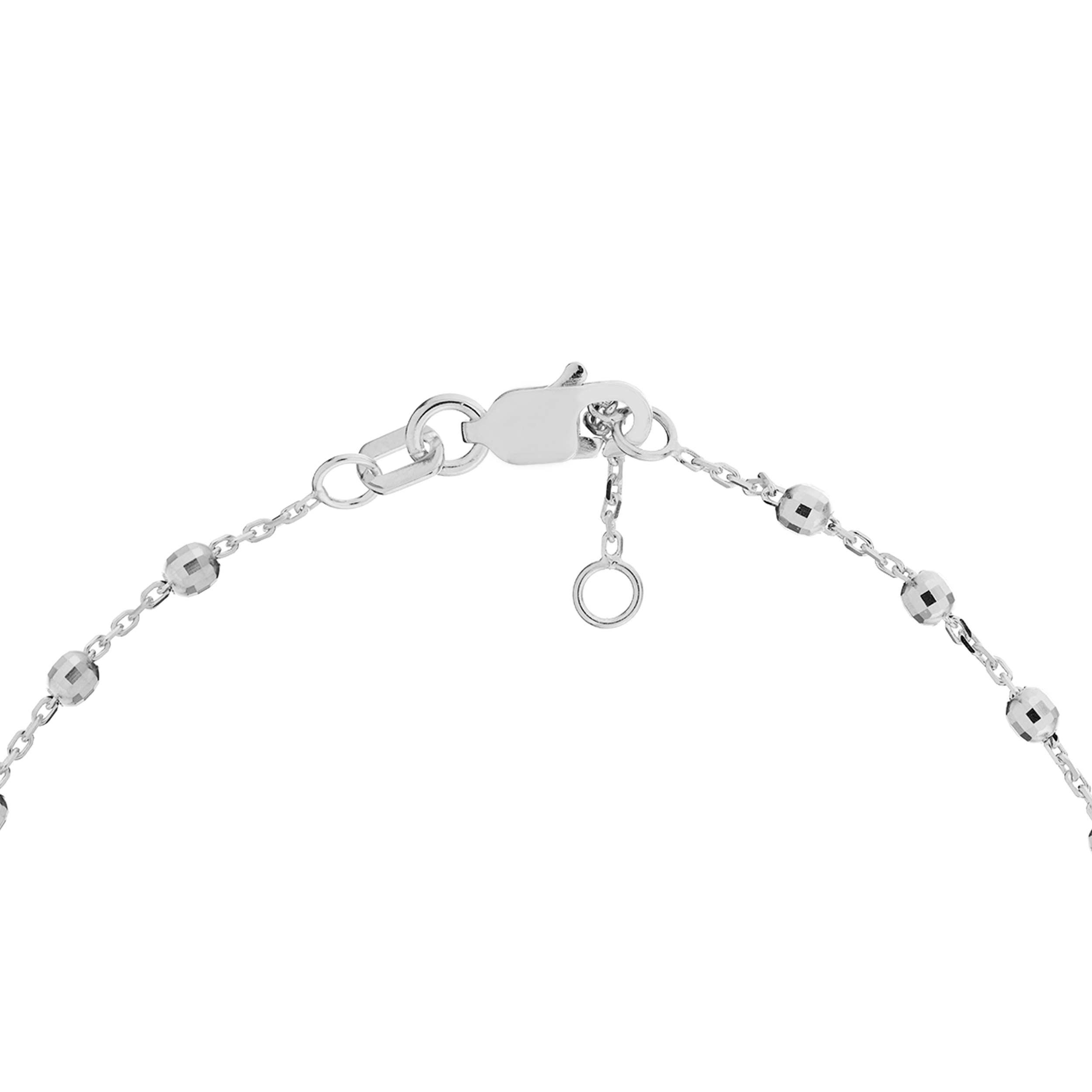 Faceted Bead Station Bracelet
