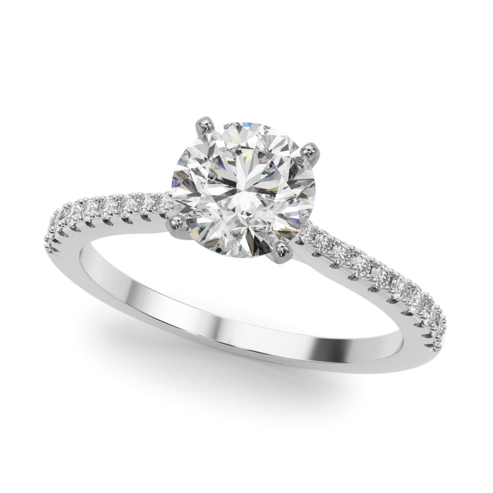 Salida Classic Tapered Pave Diamond Engagement Ring