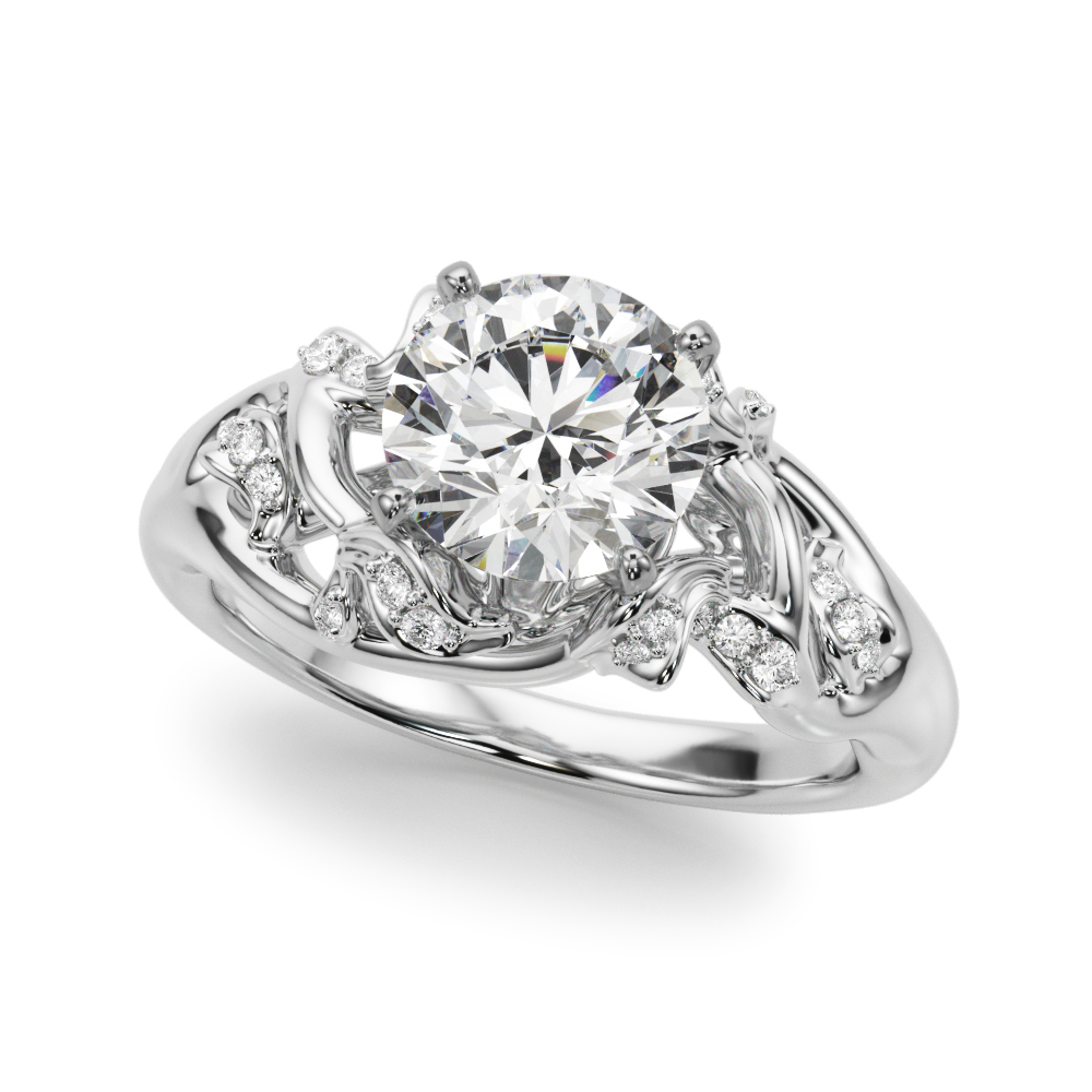 Garden Vine Diamond Engagement Ring