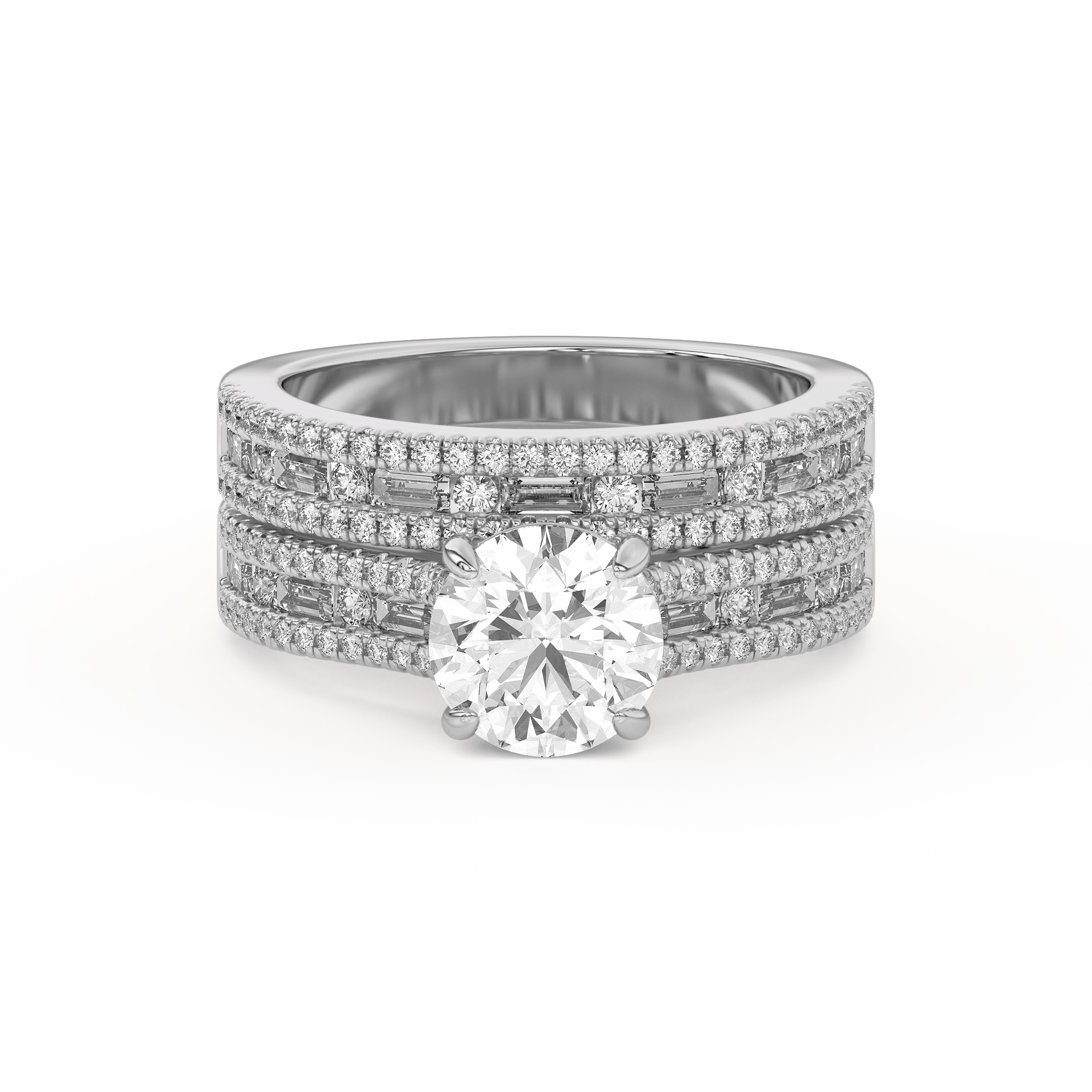 Rochelle Triple Row Diamond Band
