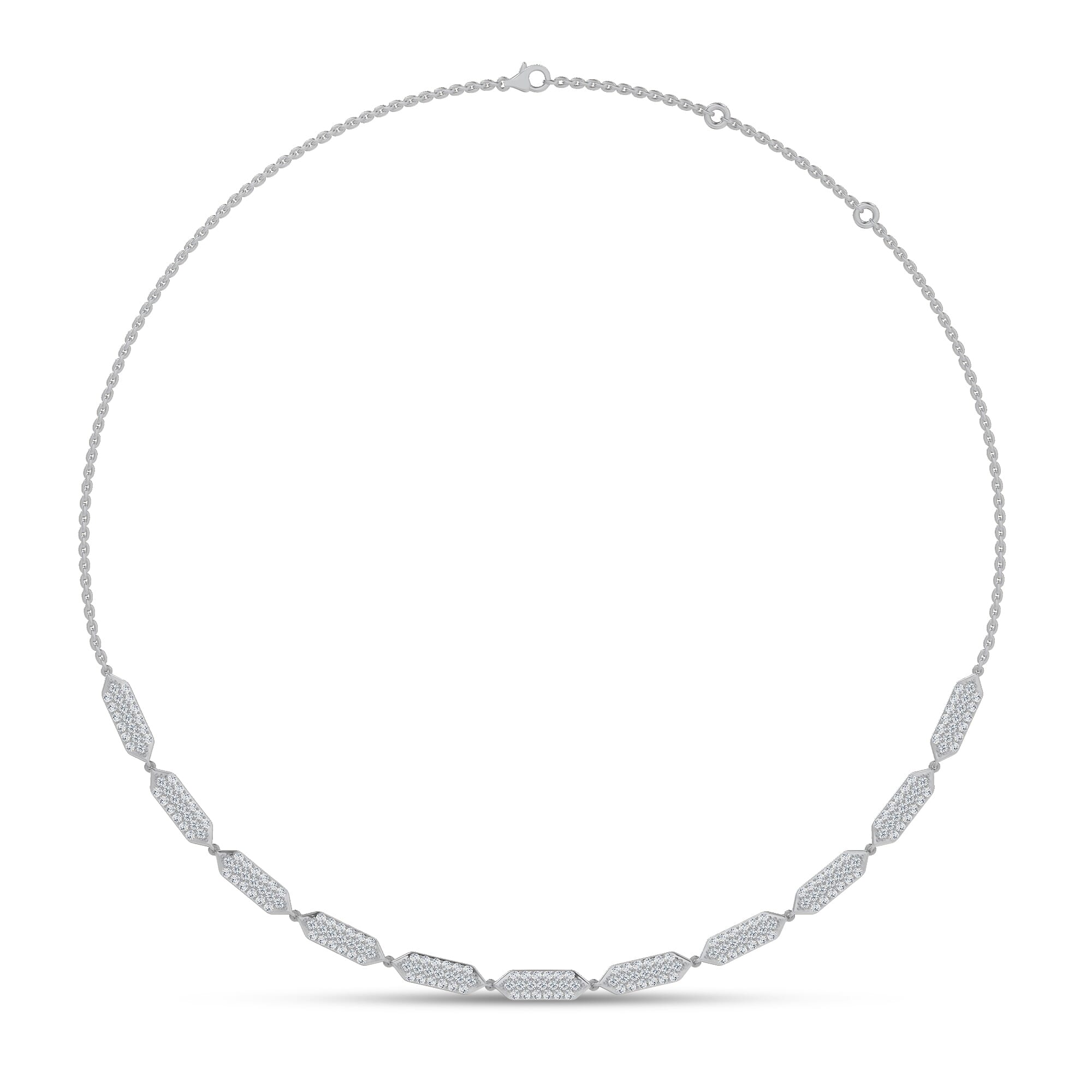 Corza Pavé Link Lab Diamond Necklace by Christian Siriano