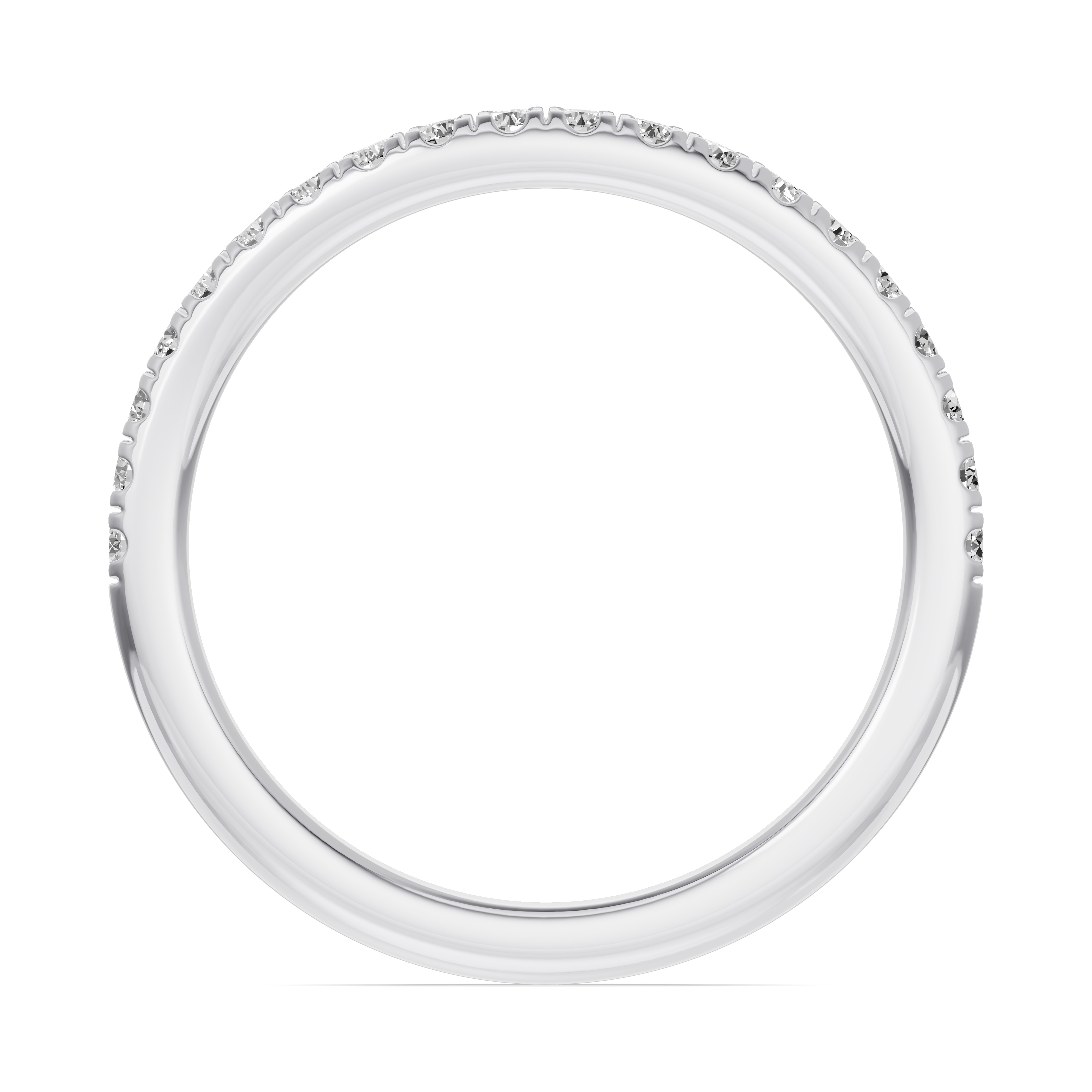 Classic Contoured Pave Lab Band