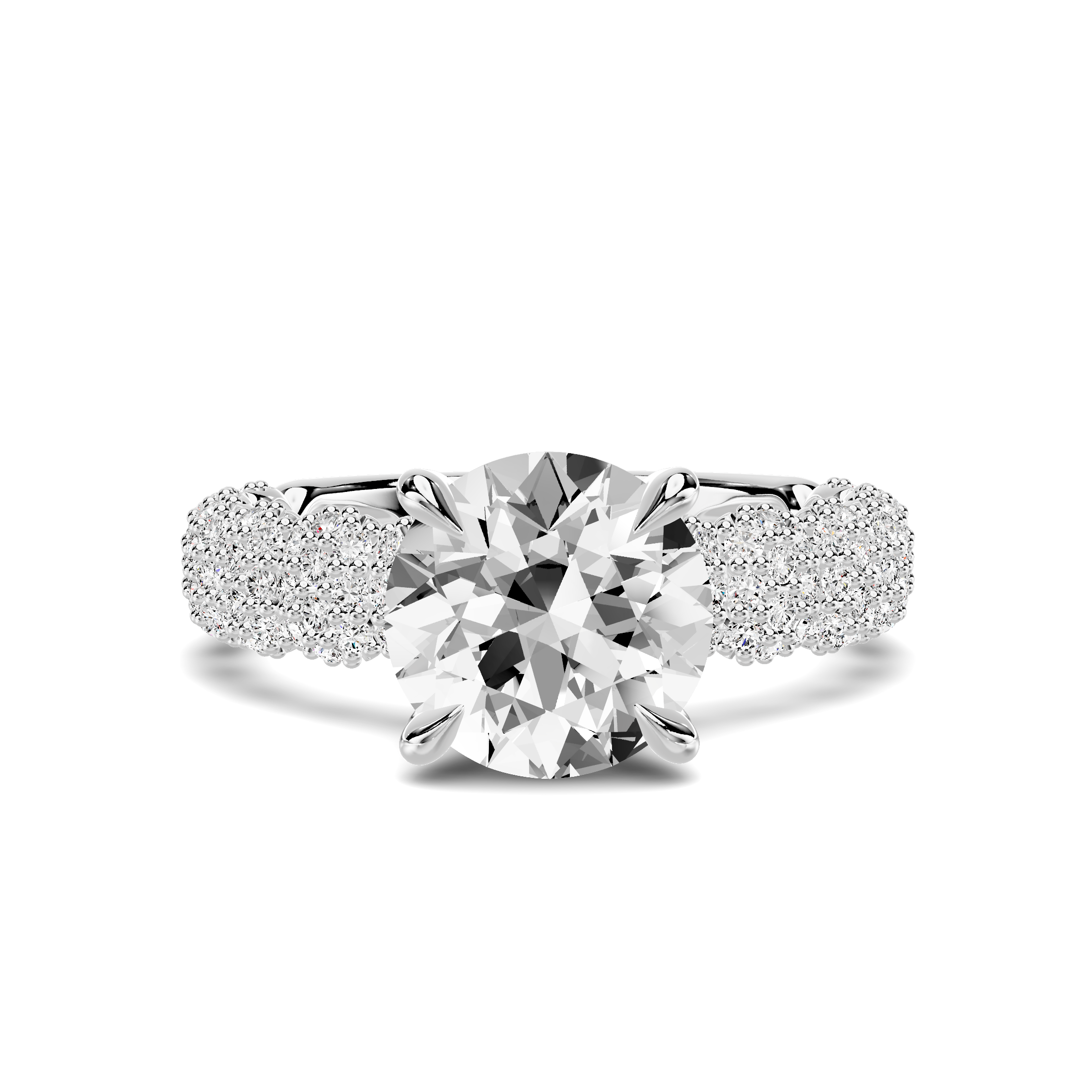 Alouette Pave Engagement Ring