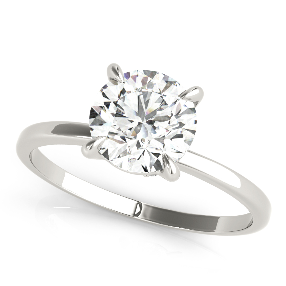 Flora Hidden Halo Engagement Ring