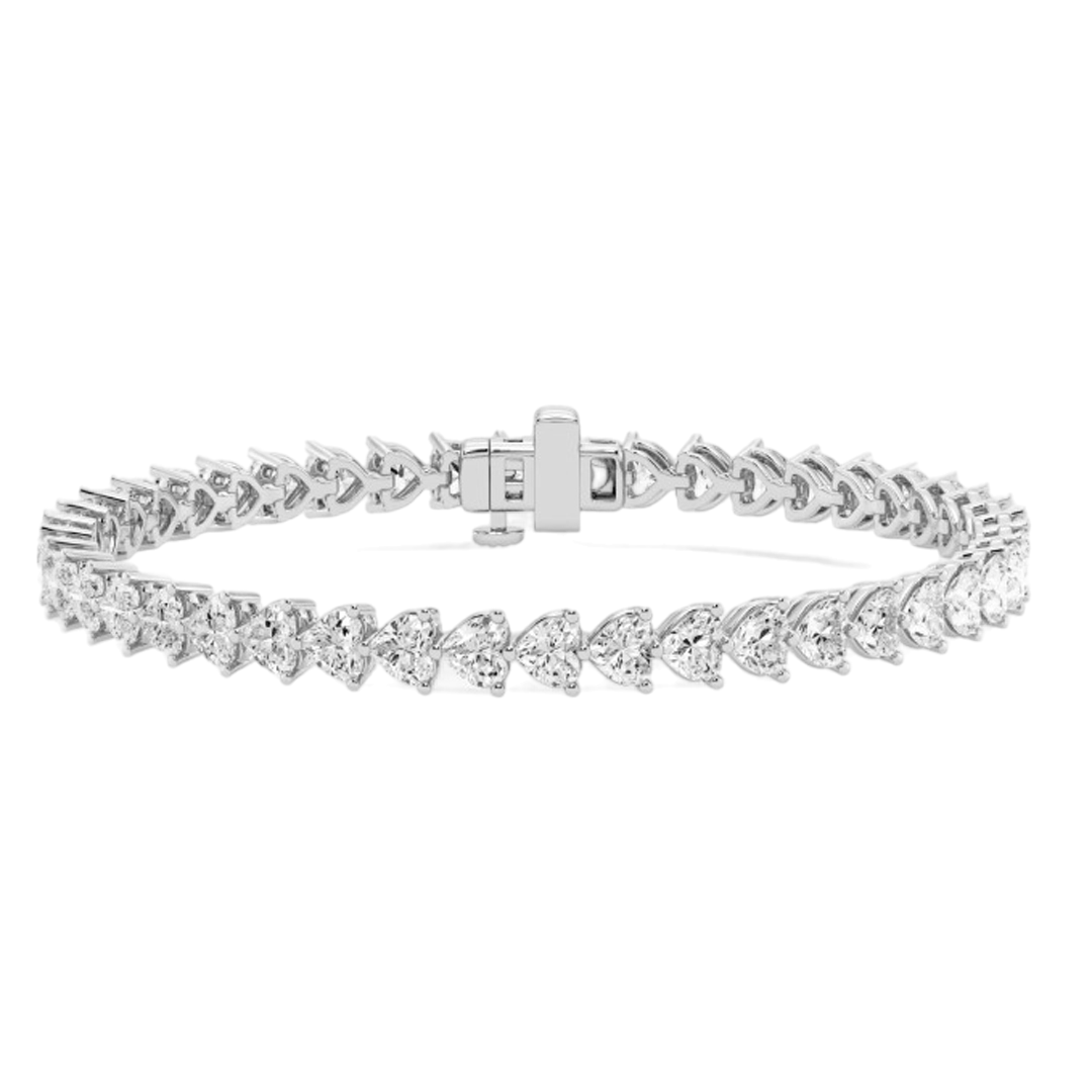 East-West Heart Diamond Bracelet