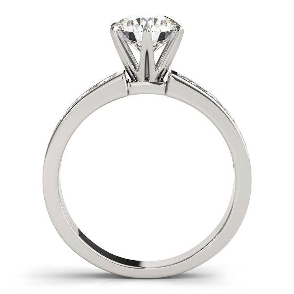 Anabella Classic 6 Prong Channel Diamond Engagement Ring