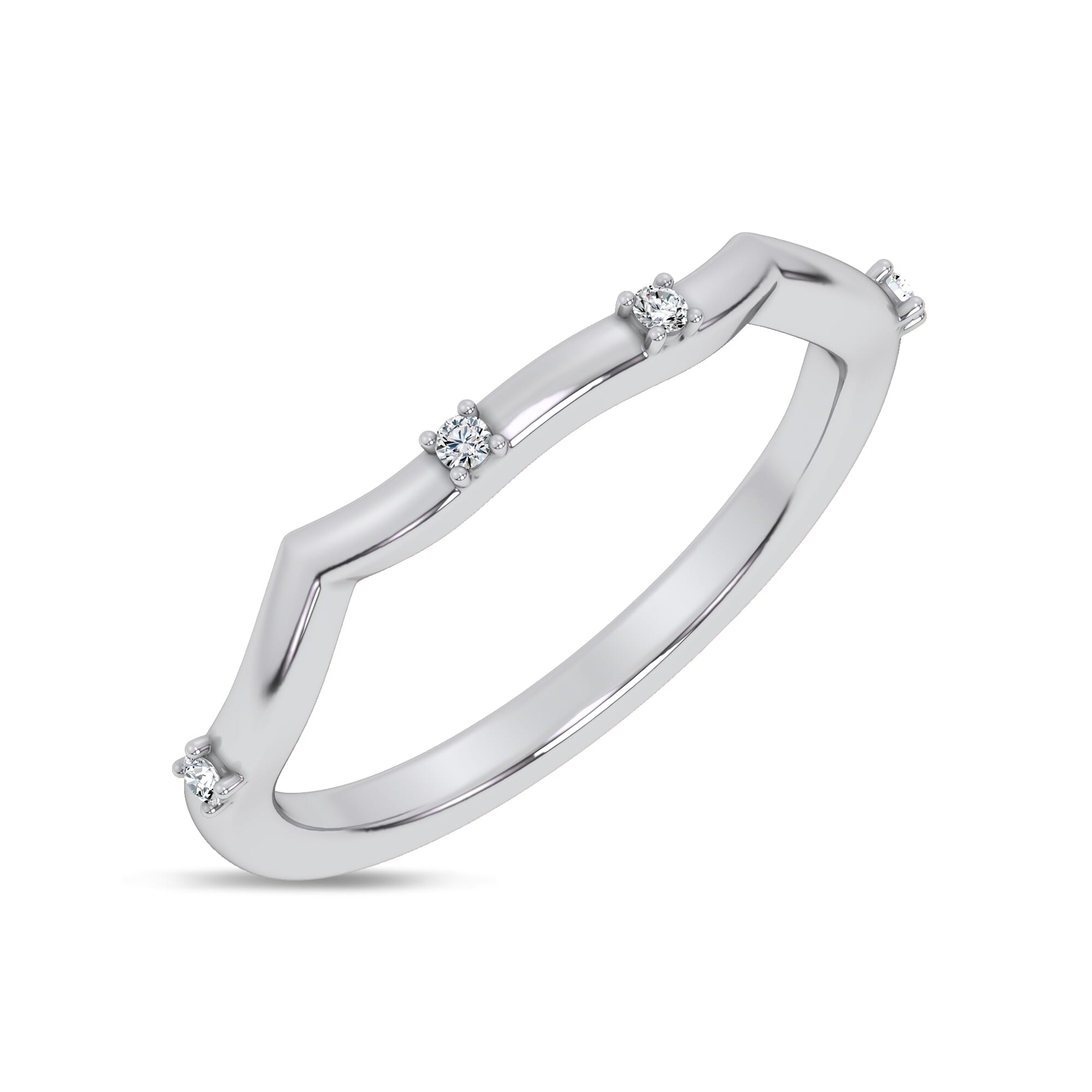 Tira Contour Diamond Band