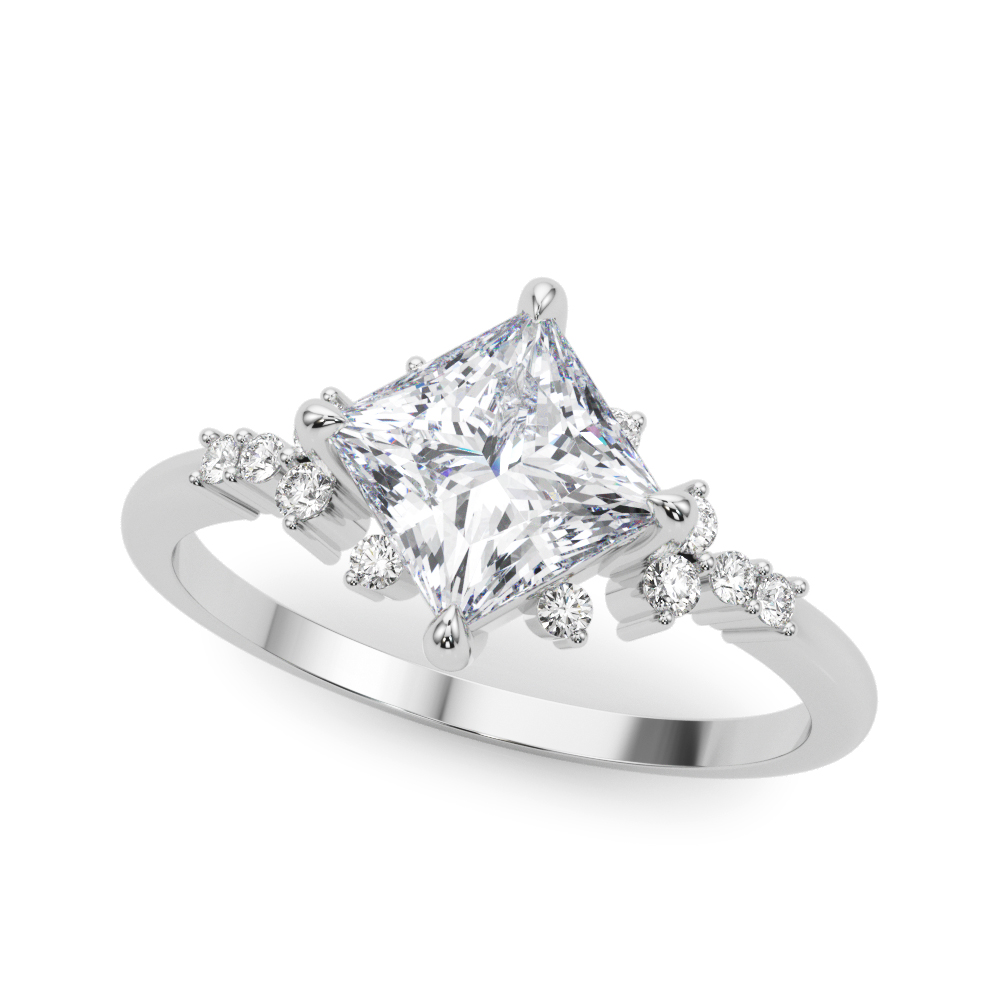 Juniper Scattered Diamond Engagement Ring