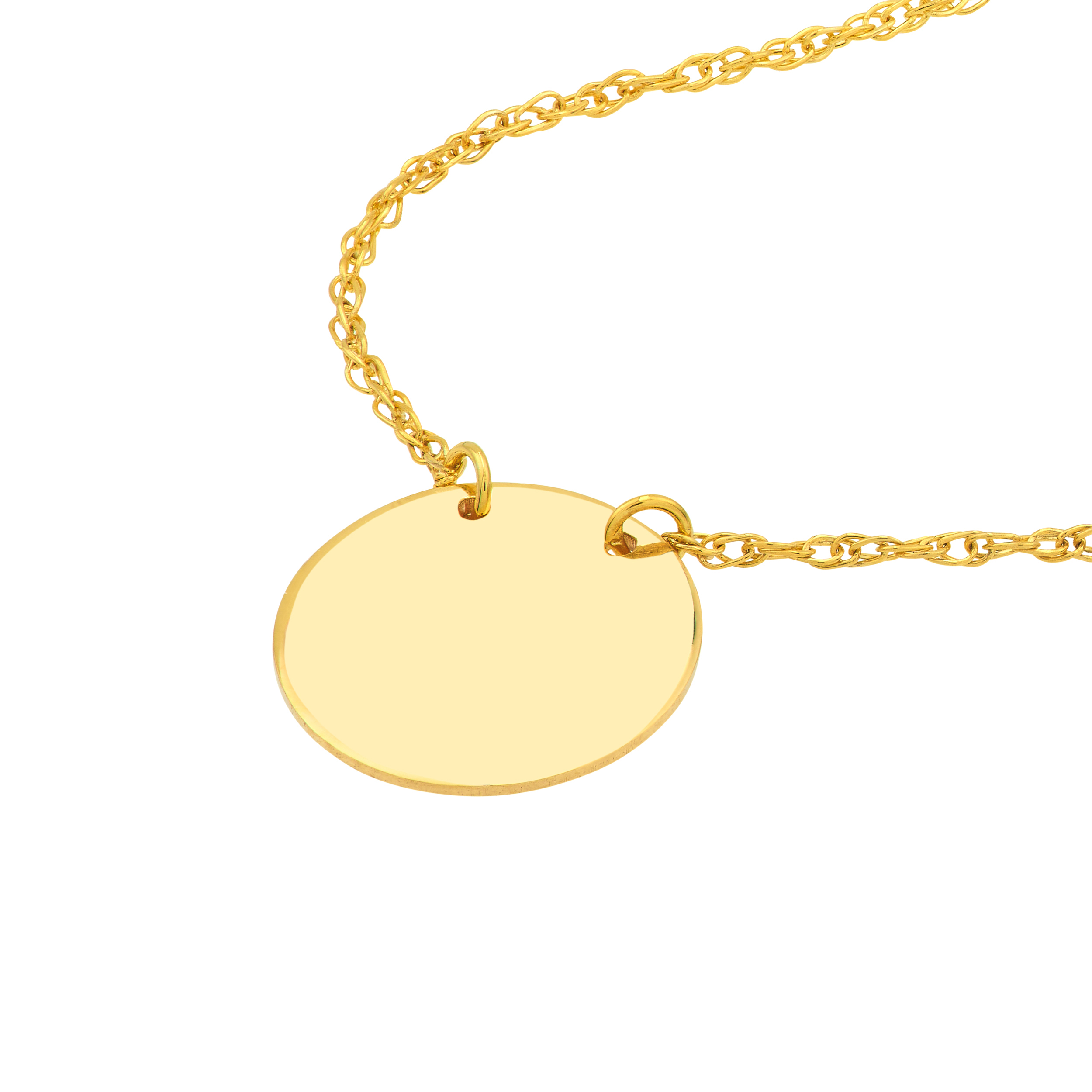 Mini Disc Gold Necklace