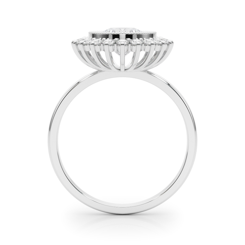 Fayette Vintage Inspired Halo Engagement Ring
