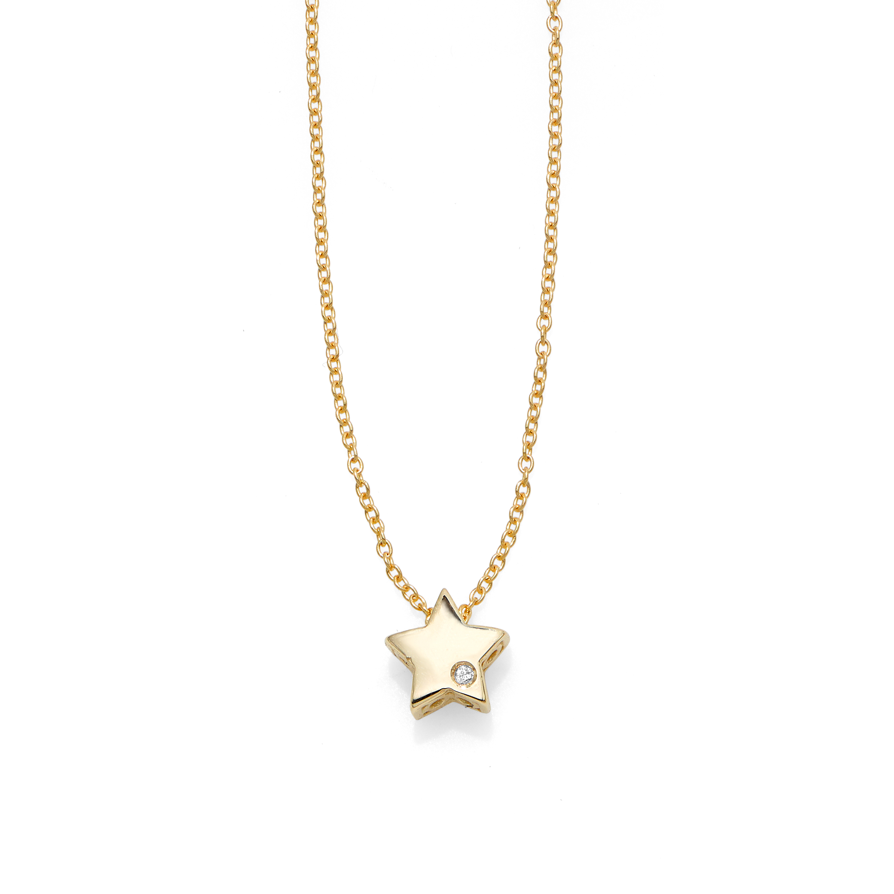 Star Diamond Gold Necklace