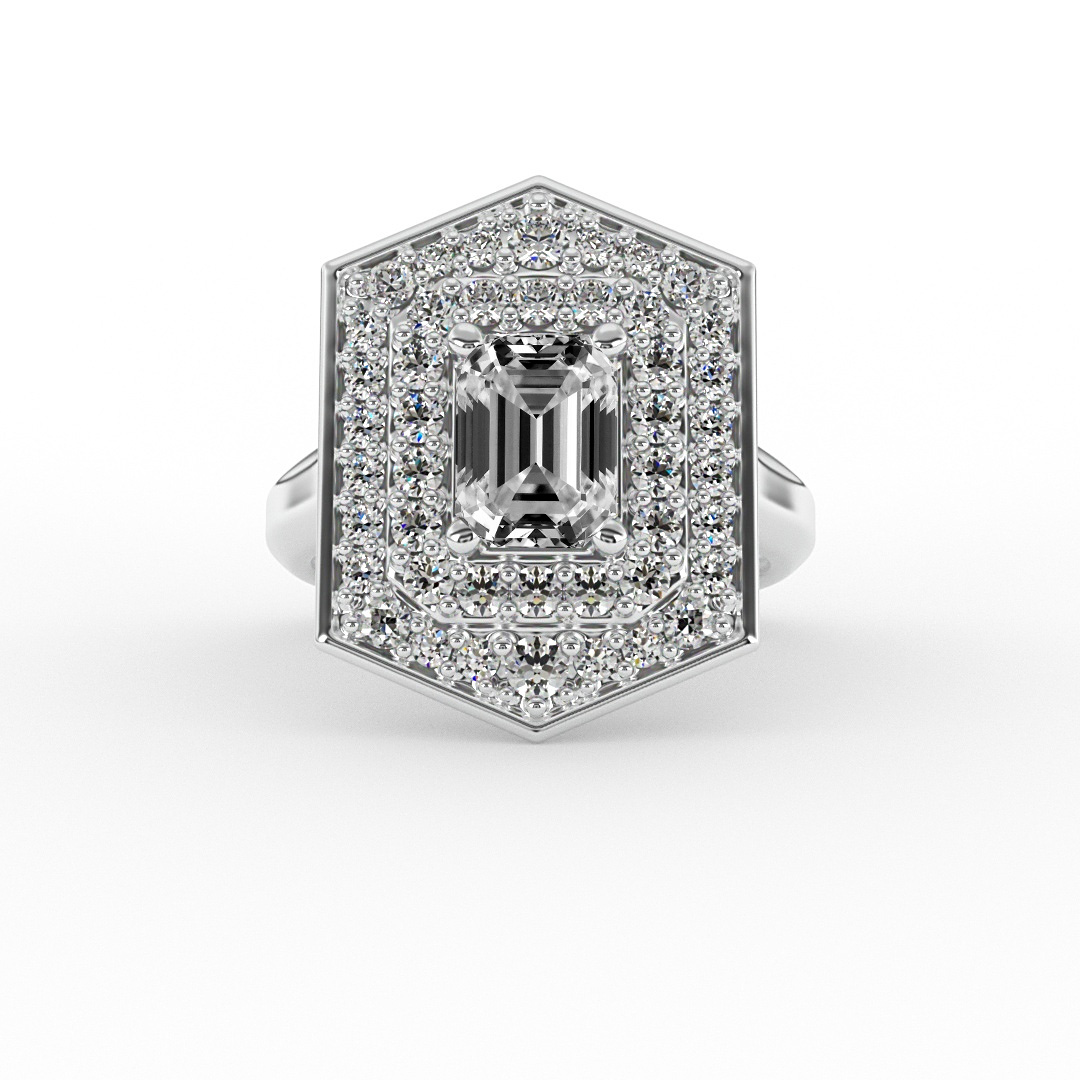 Haisley Halo Engagement Ring