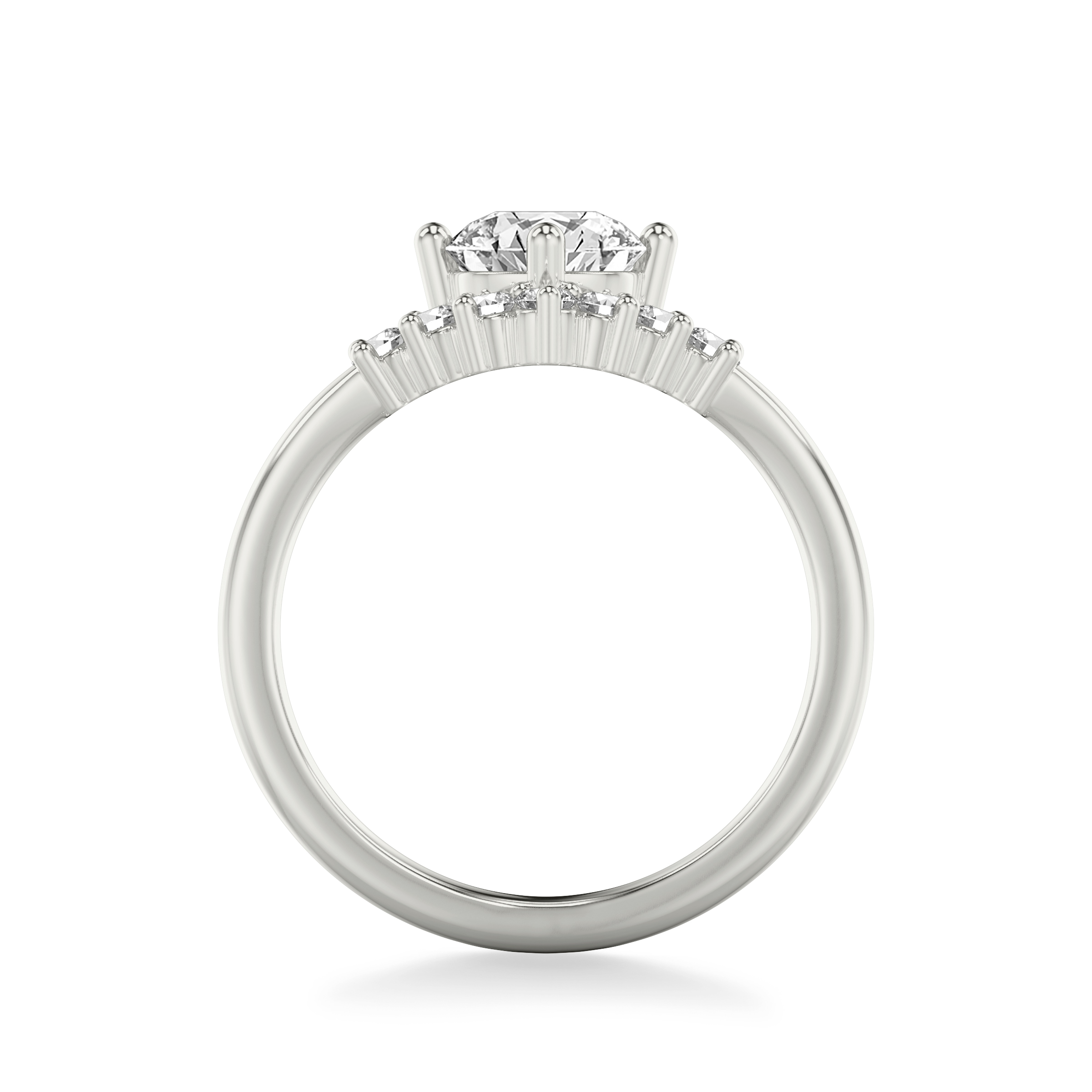 Lexi Diamond Chevron Engagement Ring